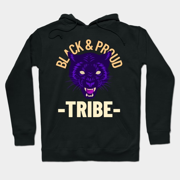 Black And Proud Hoodie by Go-Buzz